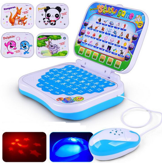 Mini PC English Learning Machine Computer Laptop Baby Children Educational Game Toy Electronic Notebook Study Music Toys Gifts