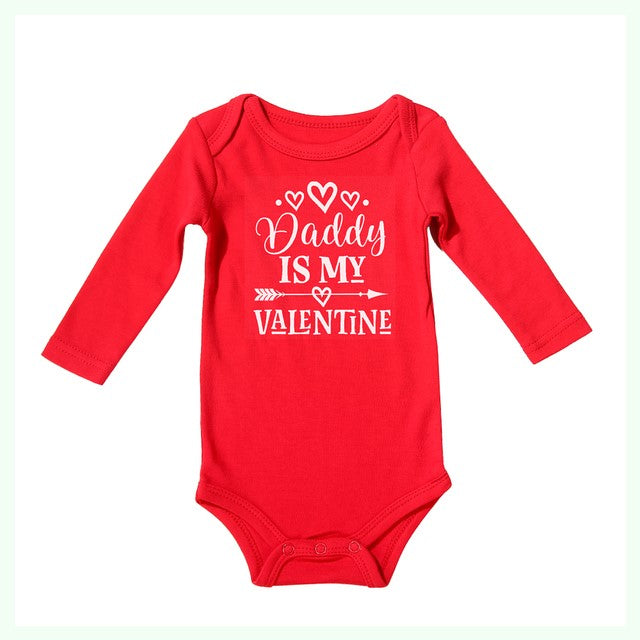 Valentine's Day Newborn Baby Cotton Rompers