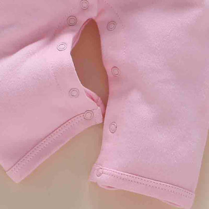One-year-old baby wears newborn baby clothing romper jumpsuit